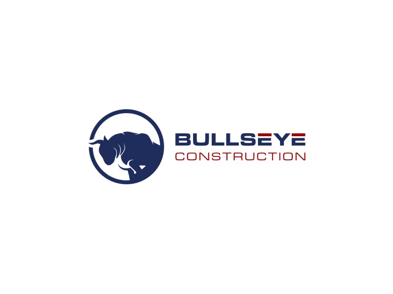 Bullseye Construction logo design by Susanti