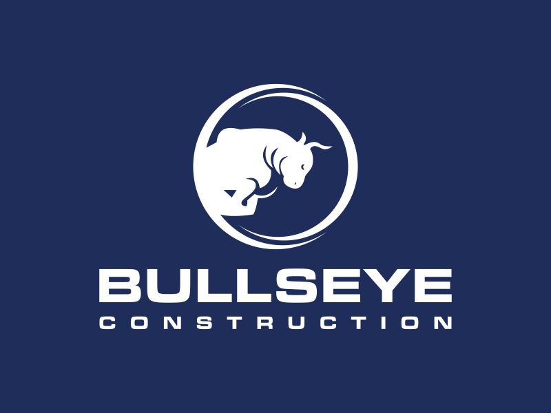 Bullseye Construction logo design by kozen