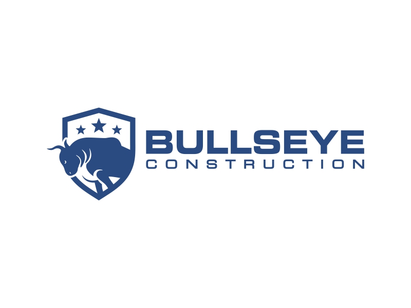 Bullseye Construction logo design by ubai popi