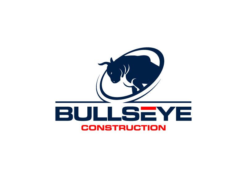 Bullseye Construction logo design by Doublee
