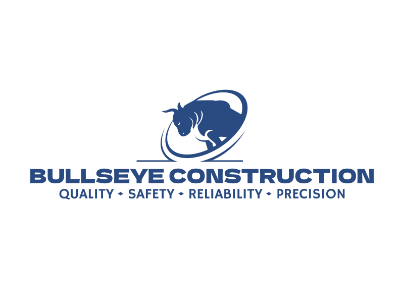 Bullseye Construction logo design by gomadesign