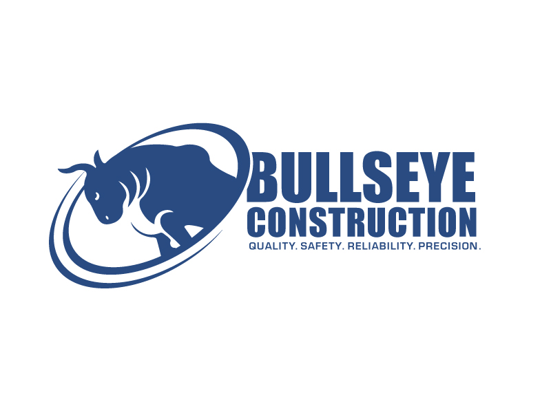 Bullseye Construction logo design by LogoInvent