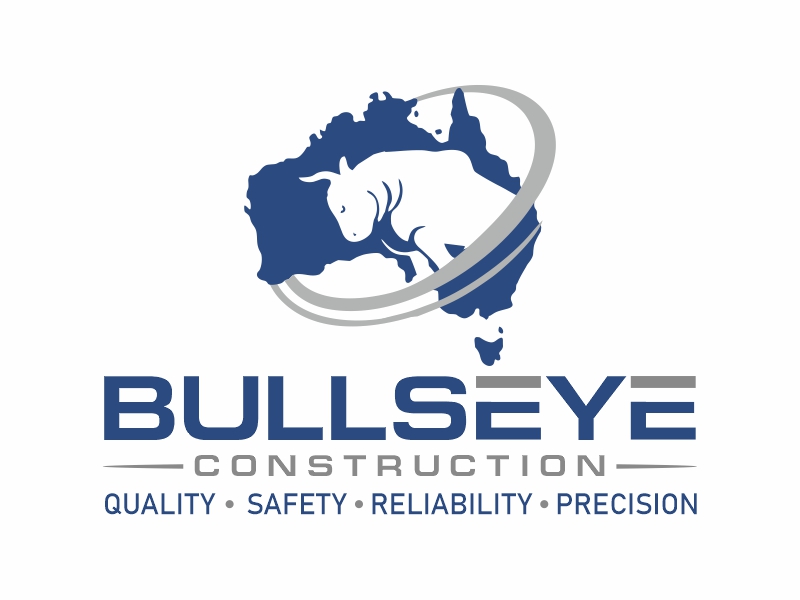 Bullseye Construction logo design by ruki