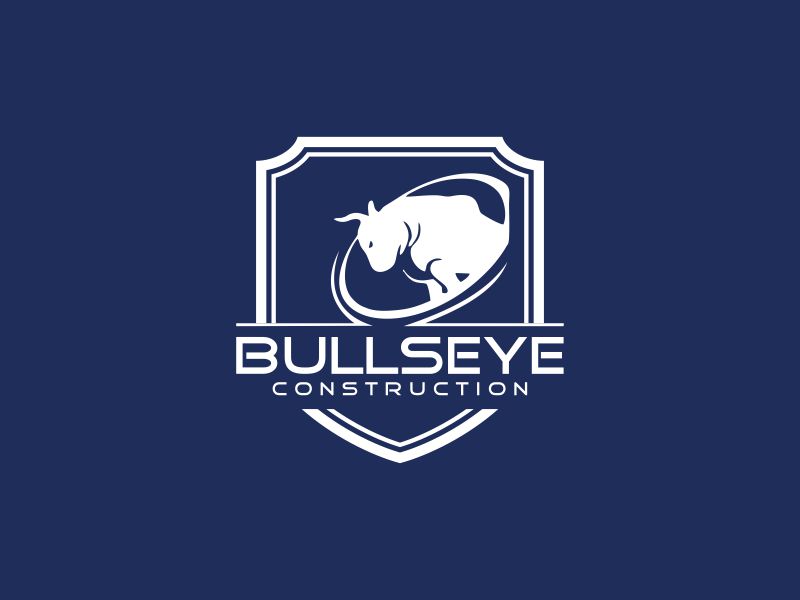 Bullseye Construction logo design by Gedibal
