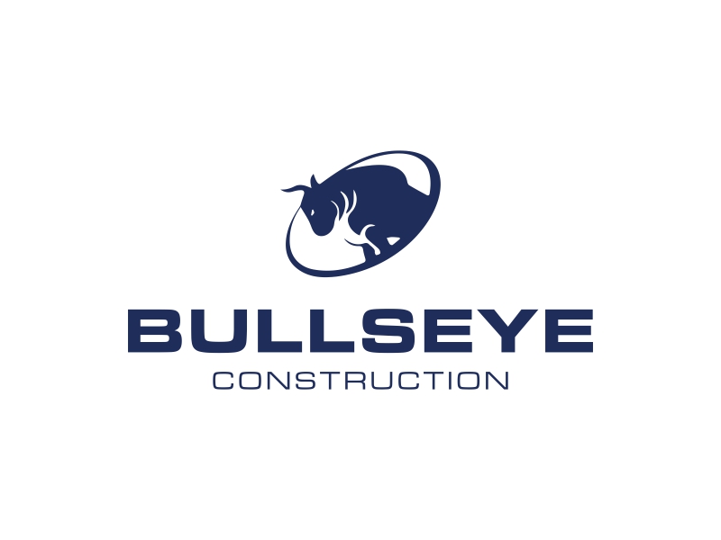 Bullseye Construction logo design by violin
