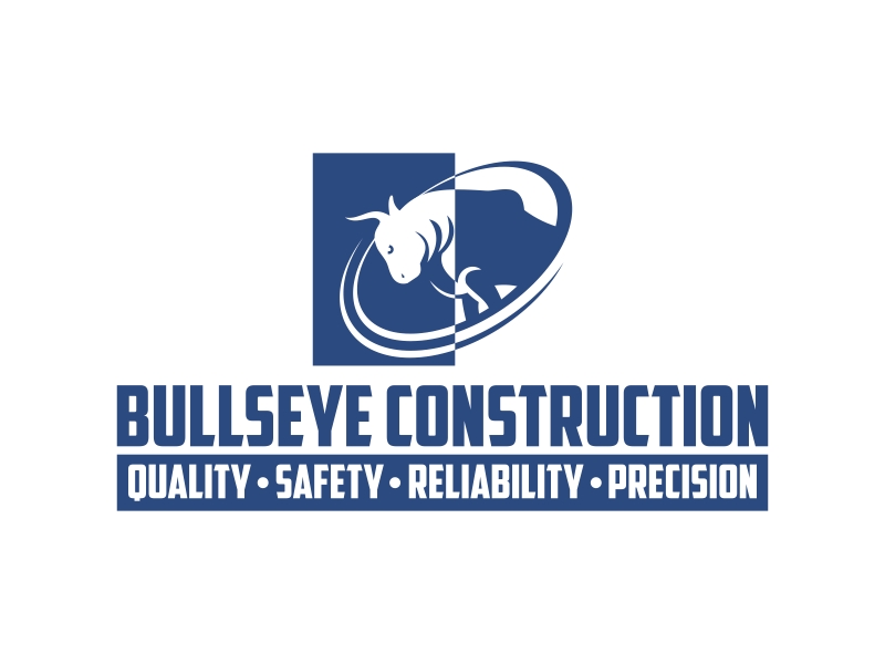 Bullseye Construction logo design by Kruger