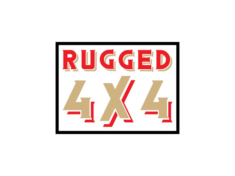 Rugged 4x4 logo design by Zhafir