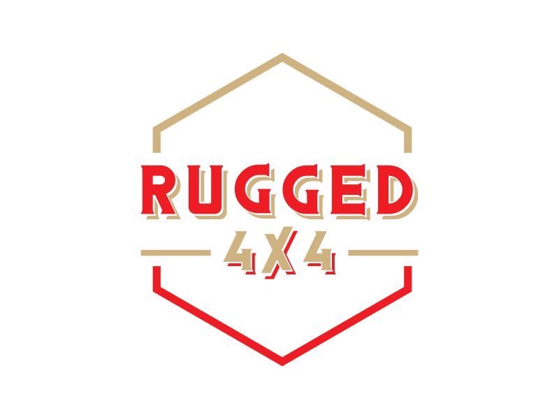 Rugged 4x4 logo design by Zhafir