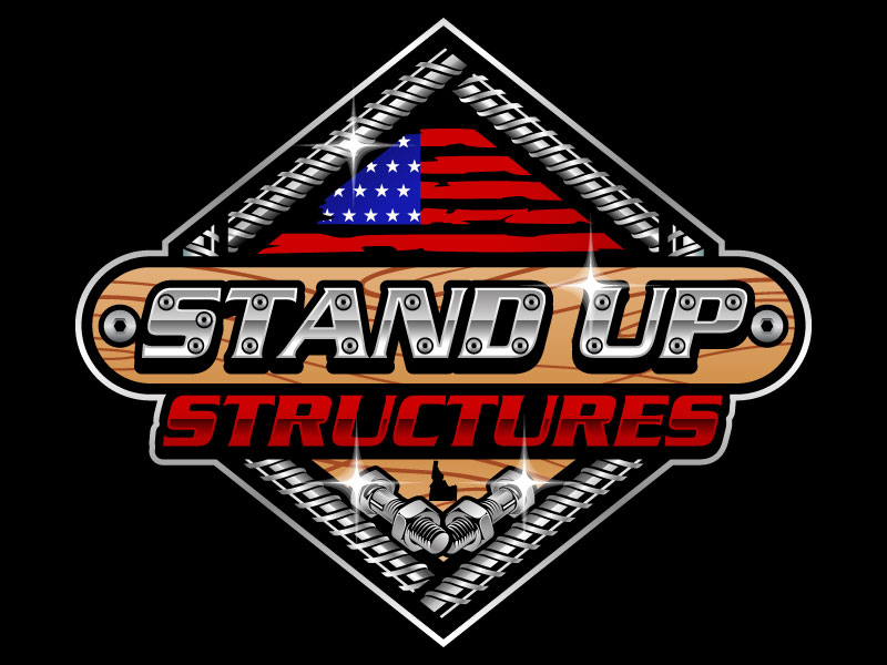 STAND UP STRUCTURES logo design by SumitSingha