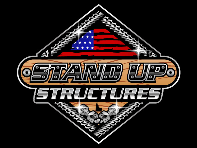 STAND UP STRUCTURES logo design by SumitSingha