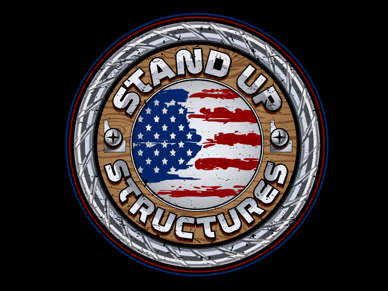 STAND UP STRUCTURES logo design by DreamLogoDesign