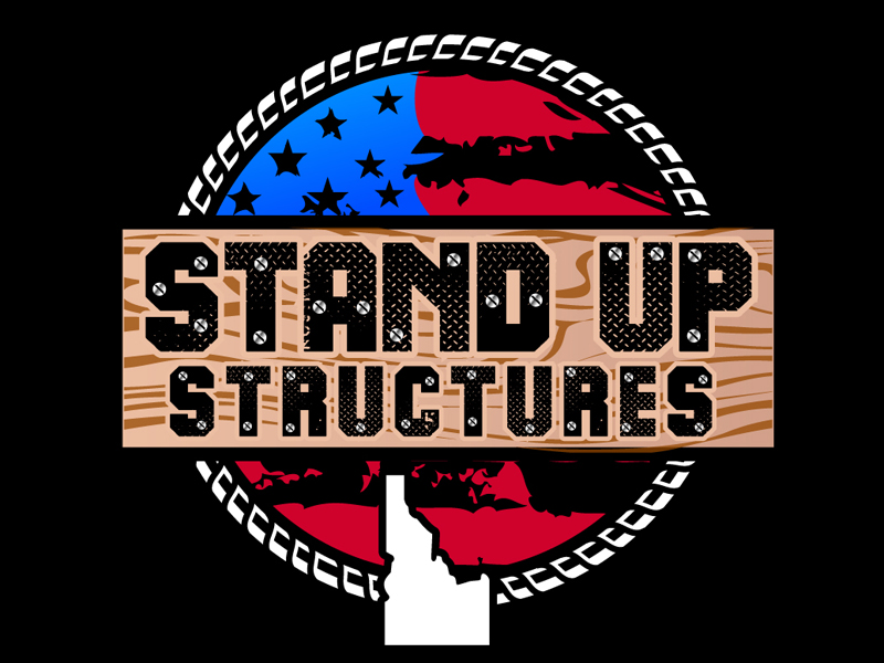 STAND UP STRUCTURES logo design by DreamLogoDesign