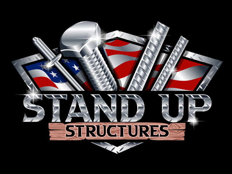 STAND UP STRUCTURES logo design by DreamLogoDesign