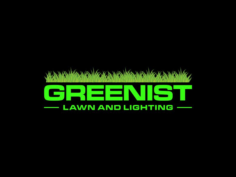 Greenist Lawn and Lighting logo design by Barkah