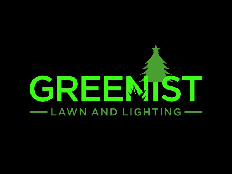 Greenist Lawn and Lighting logo design by Barkah