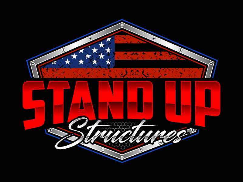 STAND UP STRUCTURES logo design by Poki