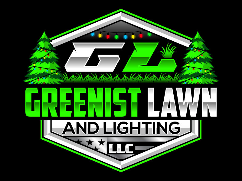 Greenist Lawn and Lighting logo design by Gilate