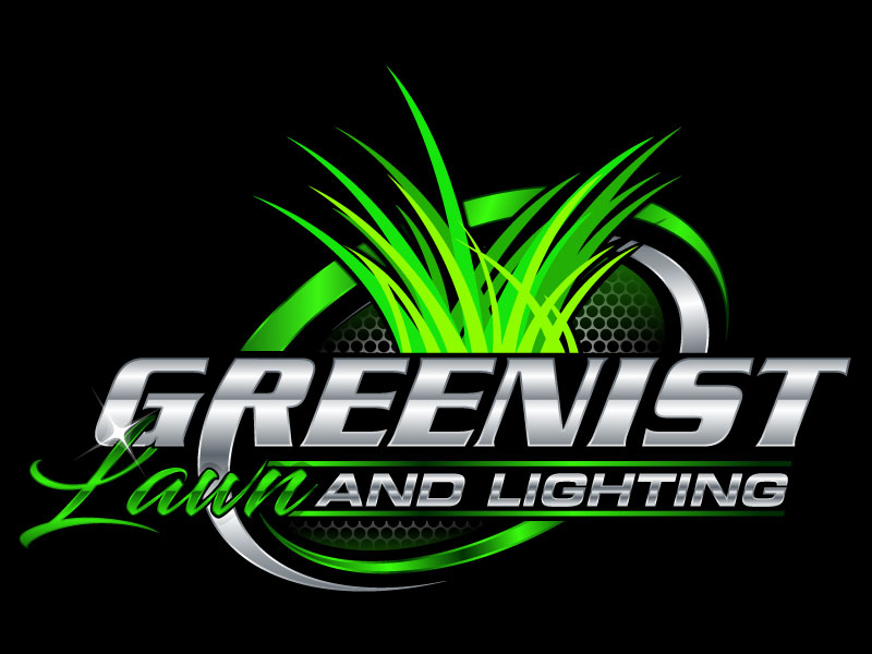 Greenist Lawn and Lighting logo design by Gilate