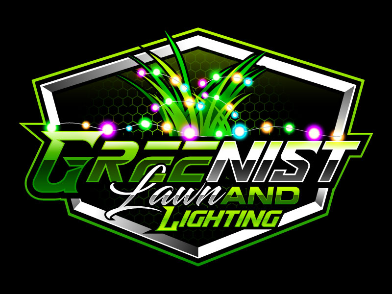Greenist Lawn and Lighting logo design by Suvendu