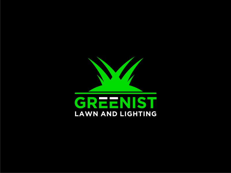 Greenist Lawn and Lighting logo design by Giandra