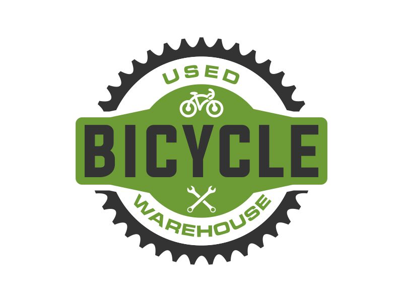 Used Bicycle Warehouse logo design by done