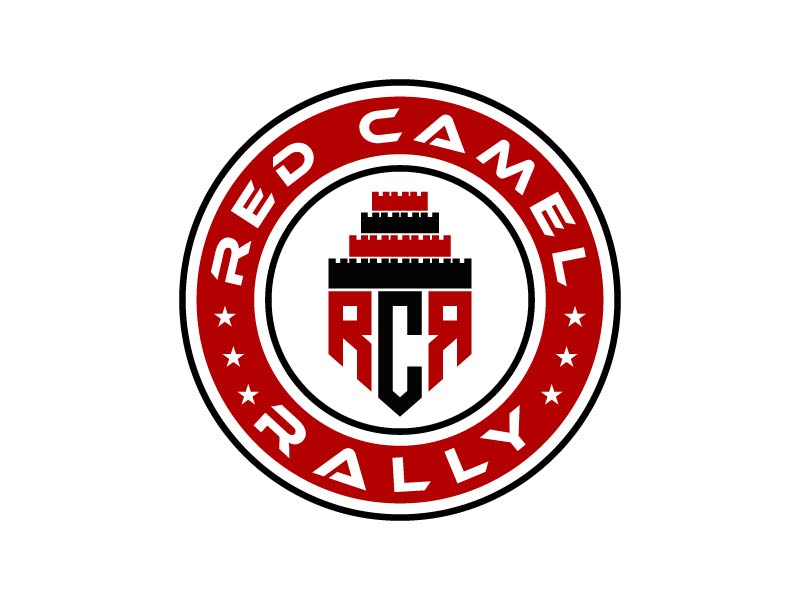 red camel rally RCR logo design by maserik