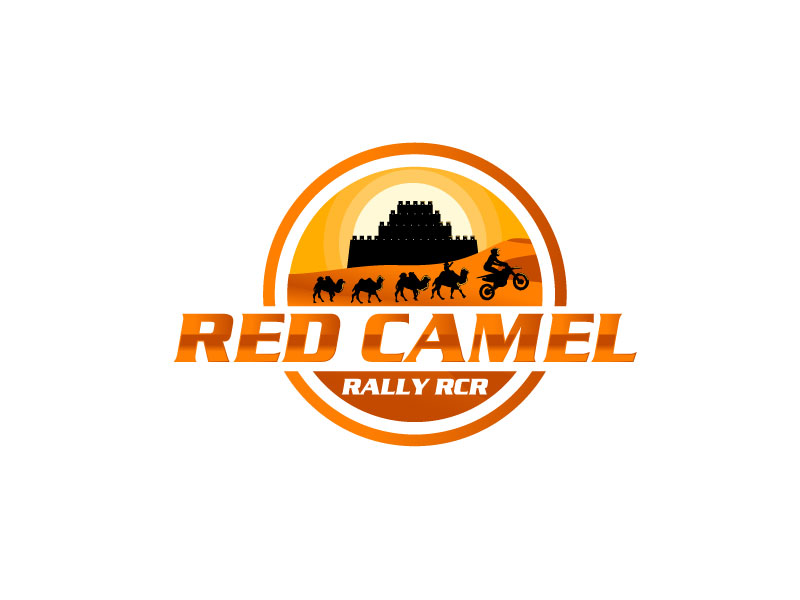 red camel rally RCR logo design by bezalel