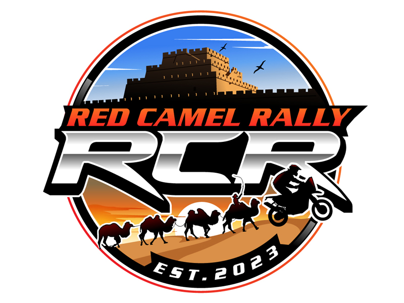 red camel rally RCR logo design by DreamLogoDesign
