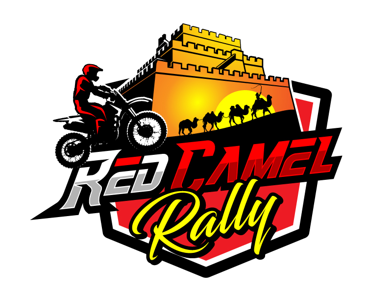 red camel rally RCR logo design by jaize