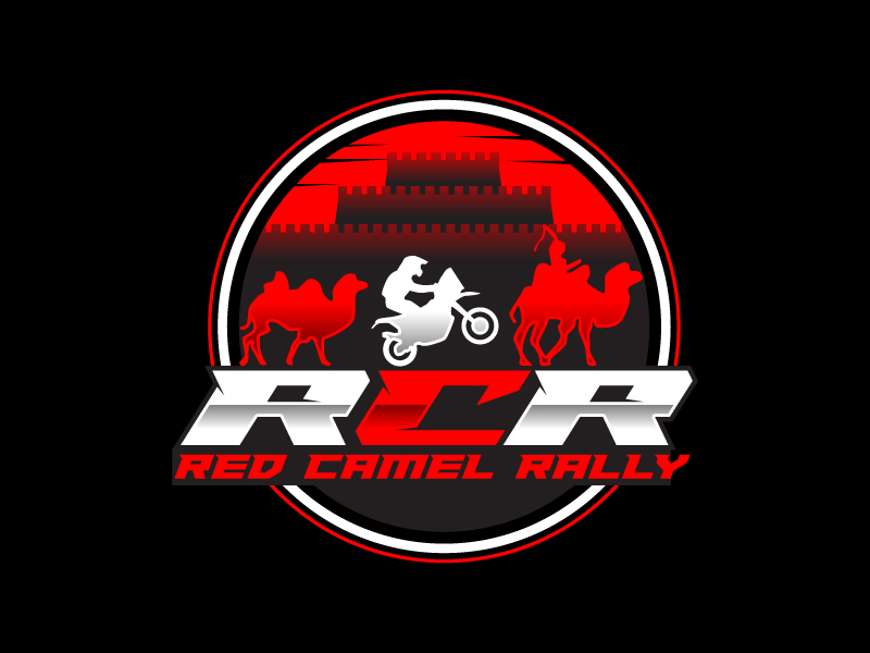 red camel rally RCR logo design by sakarep