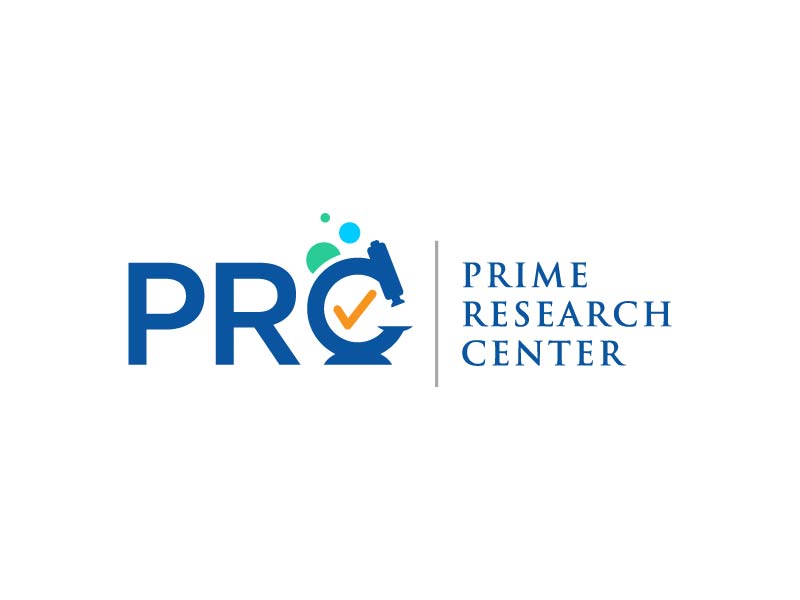 Prime Research Center logo design by Andri