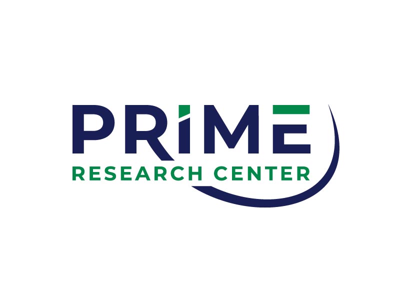 Prime Research Center logo design by pixalrahul
