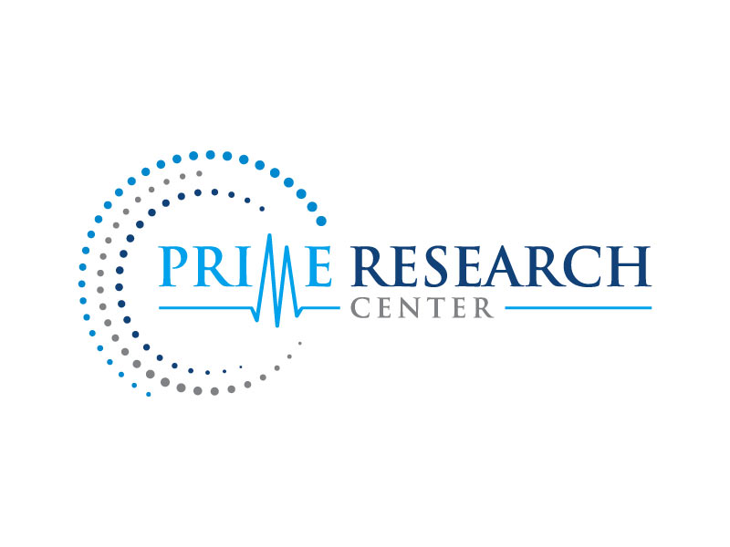 Prime Research Center logo design by pixalrahul