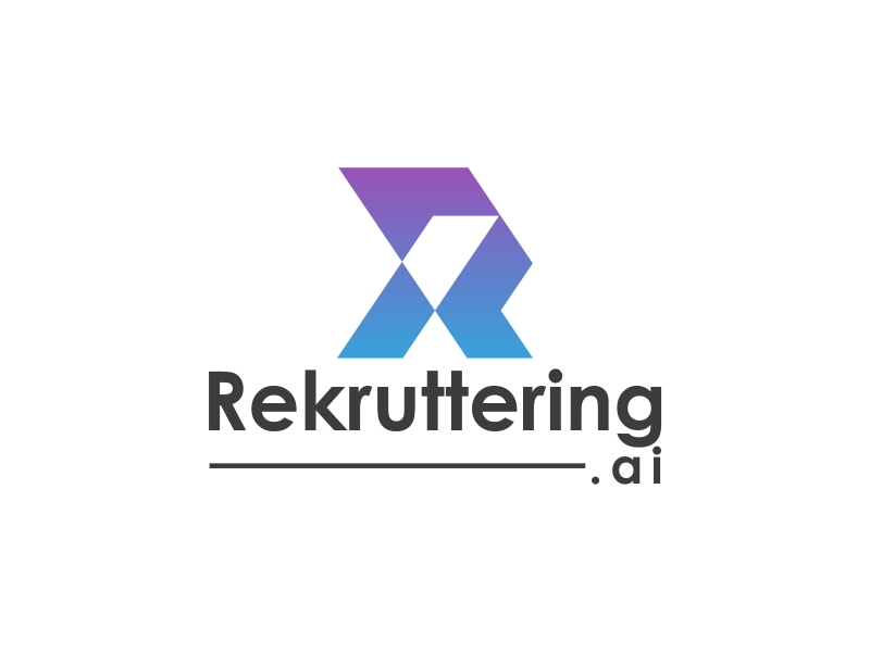 Long version: Rekruttering.ai Short version r.ai / R.ai logo design by zeta