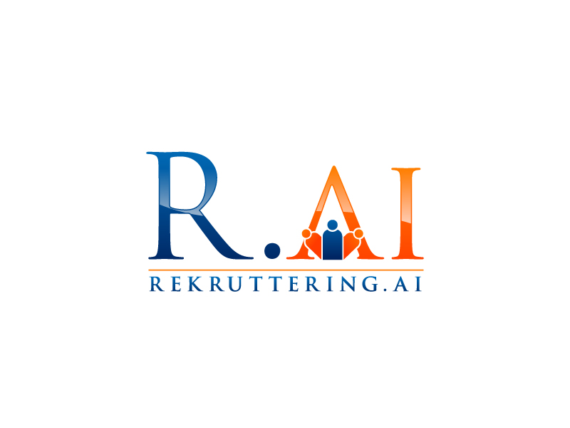 Long version: Rekruttering.ai Short version r.ai / R.ai logo design by uttam