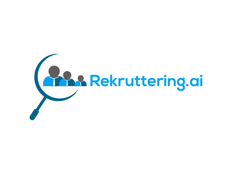 Long version: Rekruttering.ai Short version r.ai / R.ai logo design by subrata