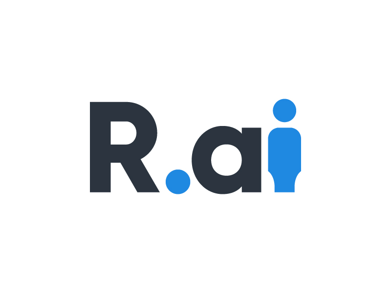 Long version: Rekruttering.ai Short version r.ai / R.ai logo design by jonggol