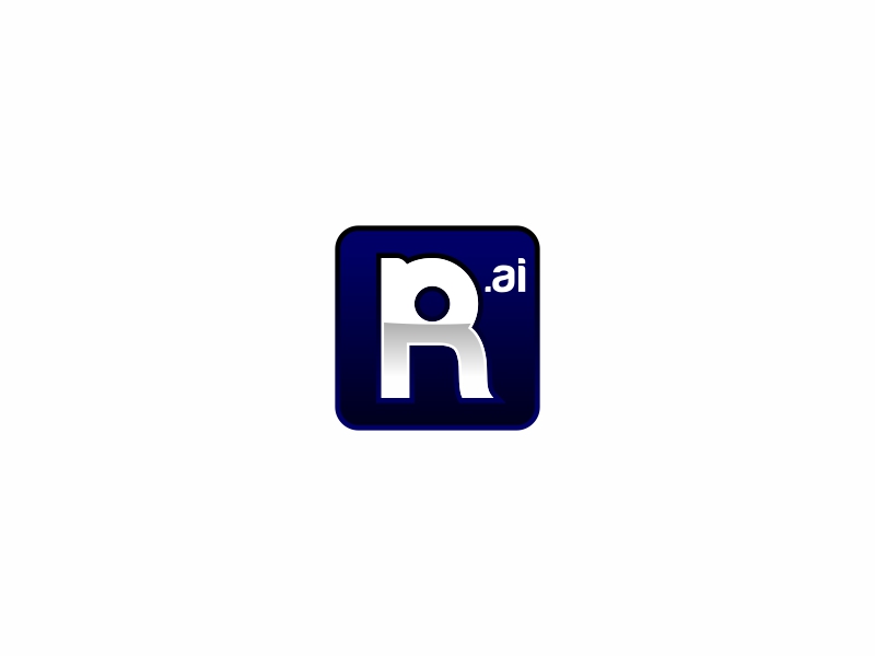 Long version: Rekruttering.ai Short version r.ai / R.ai logo design by superbrand