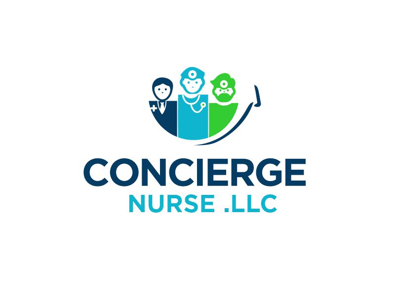 Concierge nurse LLC logo design by YONK