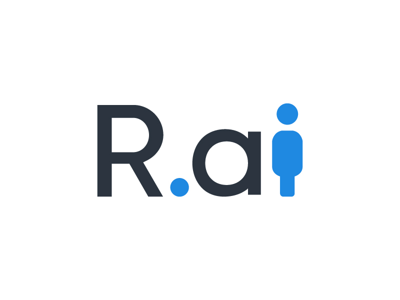 Long version: Rekruttering.ai Short version r.ai / R.ai logo design by jonggol