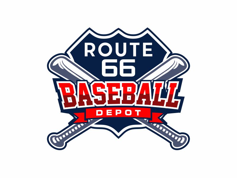 Route 66 Baseball Depot logo design by laras fafa