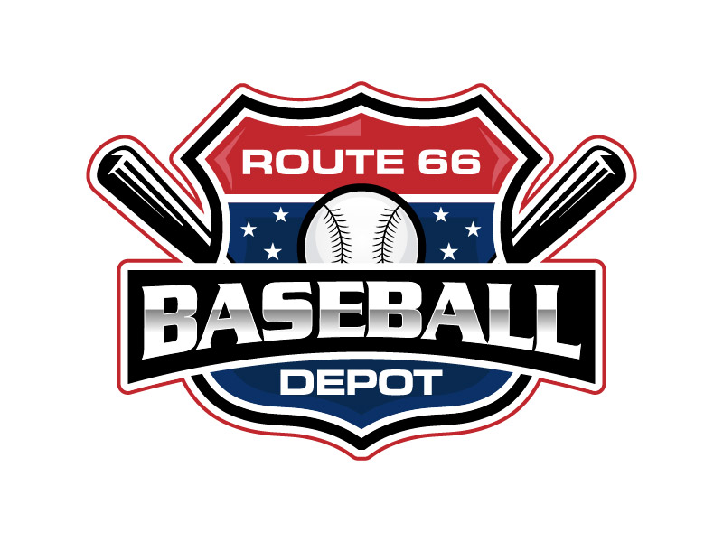Route 66 Baseball Depot logo design by Doublee