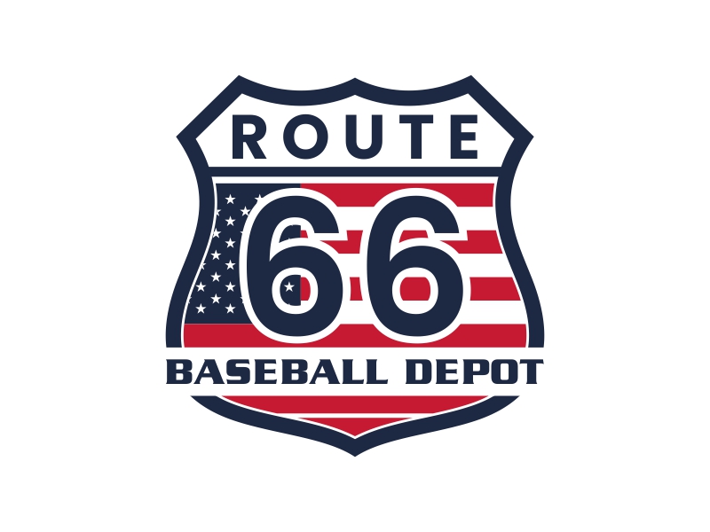Route 66 Baseball Depot logo design by kopipanas