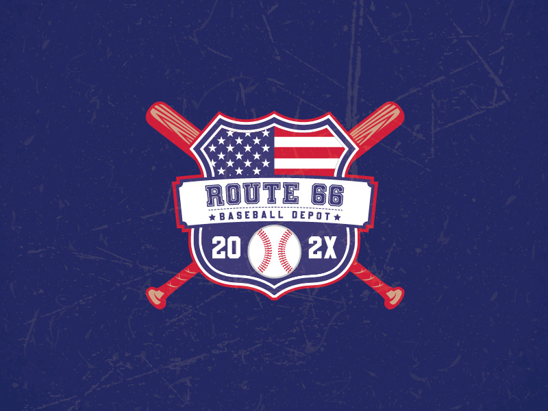 Route 66 Baseball Depot logo design by arnum indar