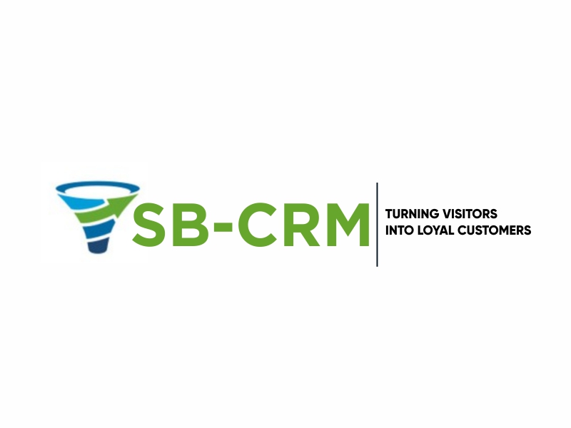 SB-CRM  |  Turning visitors into loyal customers logo design by sikas