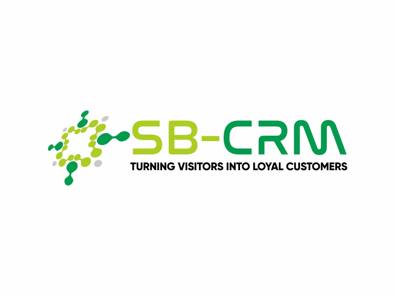 SB-CRM  |  Turning visitors into loyal customers logo design by Greenlight