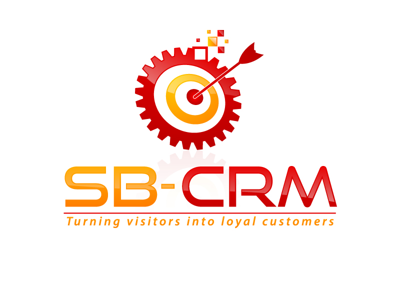 SB-CRM  |  Turning visitors into loyal customers logo design by uttam