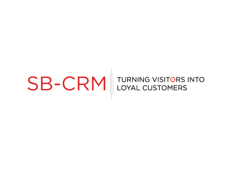 SB-CRM  |  Turning visitors into loyal customers logo design by Jestony Recanel