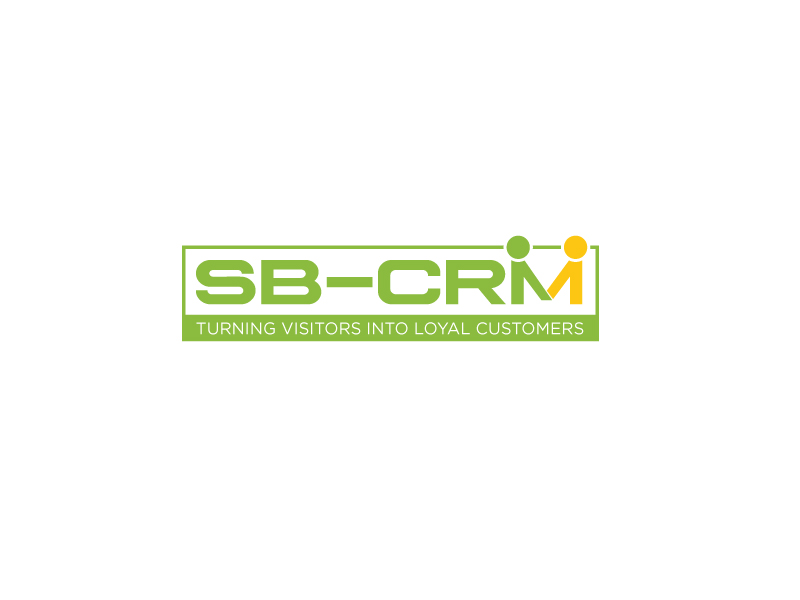 SB-CRM  |  Turning visitors into loyal customers logo design by Jestony Recanel