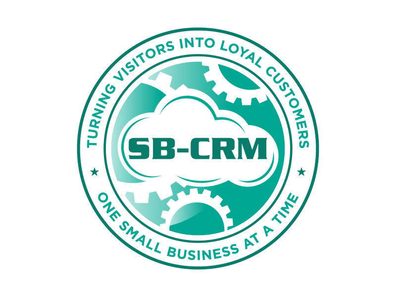 SB-CRM  |  Turning visitors into loyal customers logo design by TMaulanaAssa